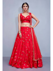 mirror work lehenga designs