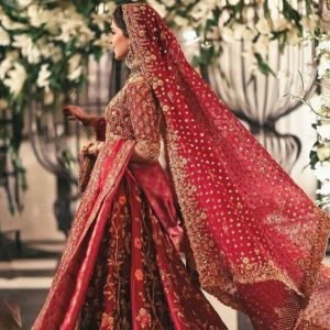 bridal dupatta designs