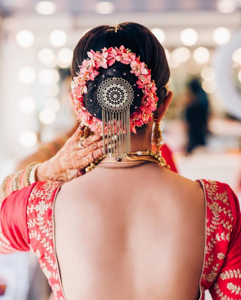 embellished Bridal Bun Hairstyles