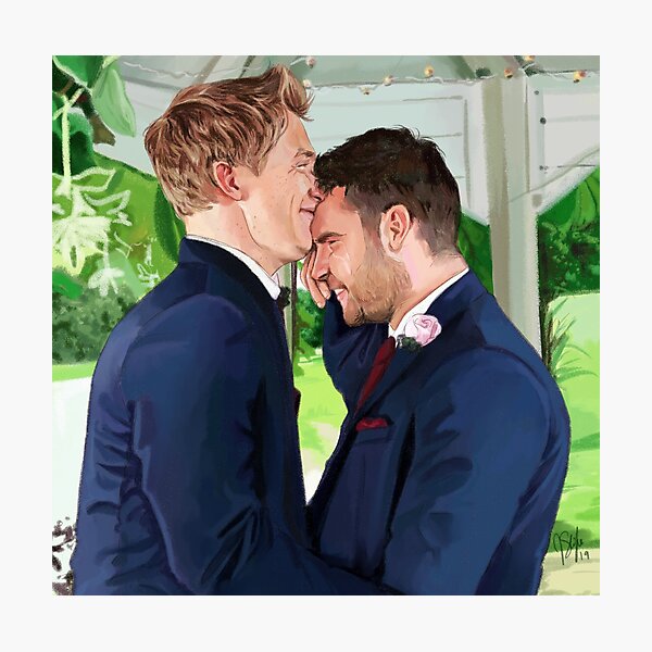 forehead kiss Gay Wedding Photoshoot