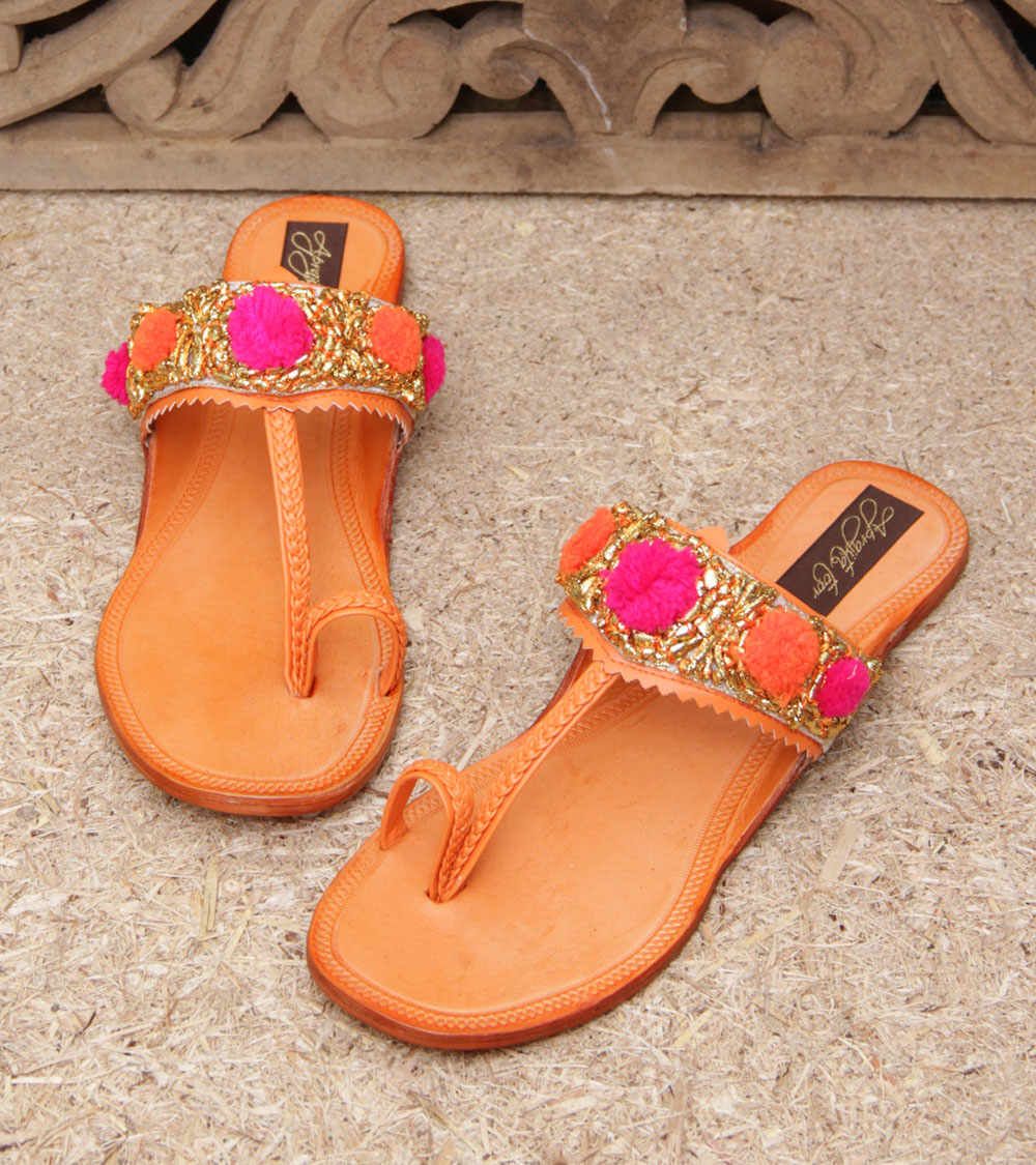 kolhapuri bridal shoes