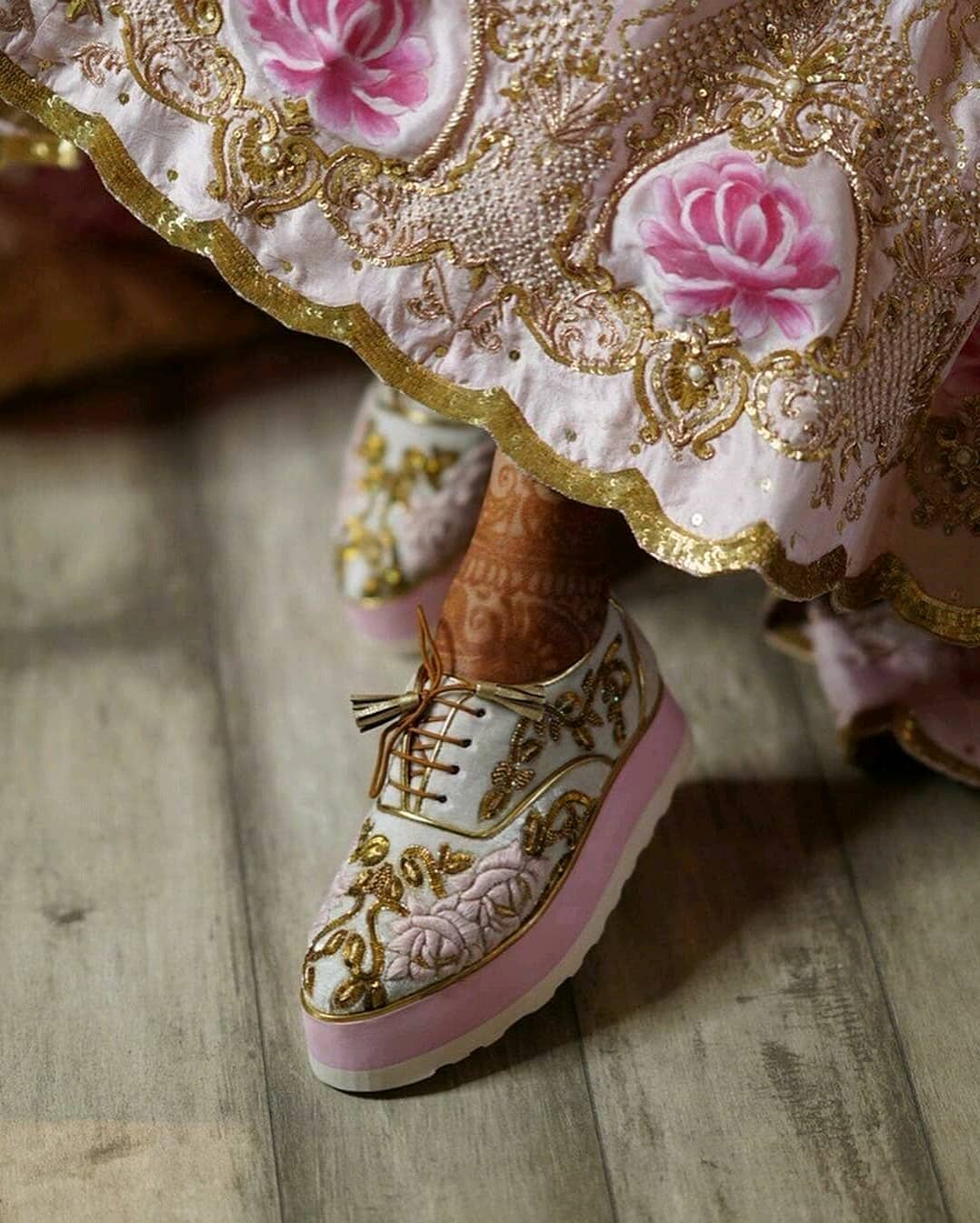 sneakers as bridal shoes