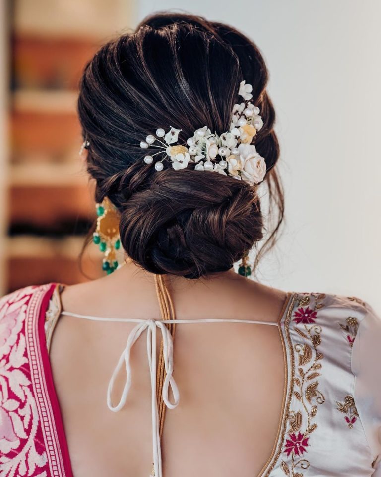 structured Bridal Bun Hairstyles