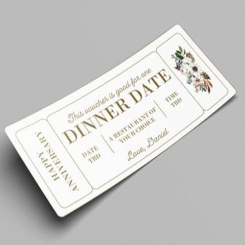 dinner voucher wedding gift ideas for friends