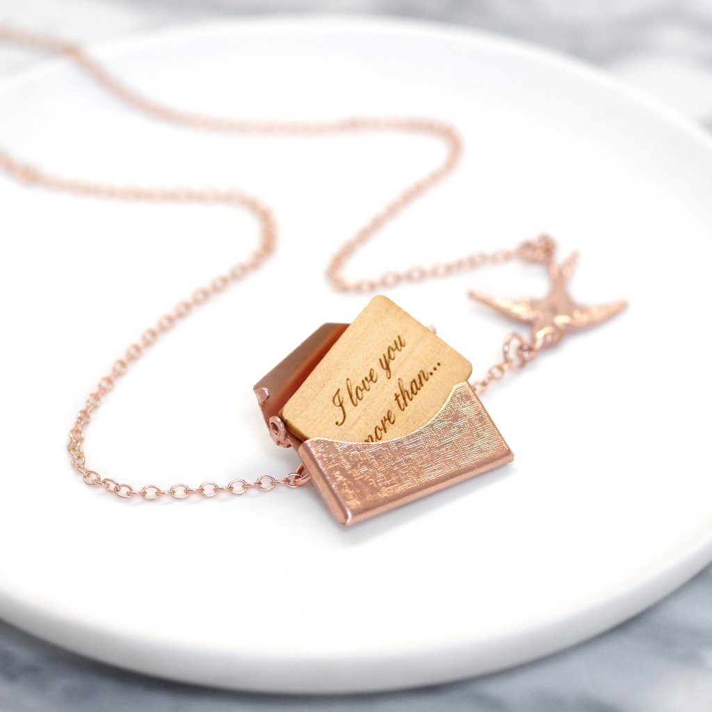 envelope message pendant for Bridesmaid Proposal