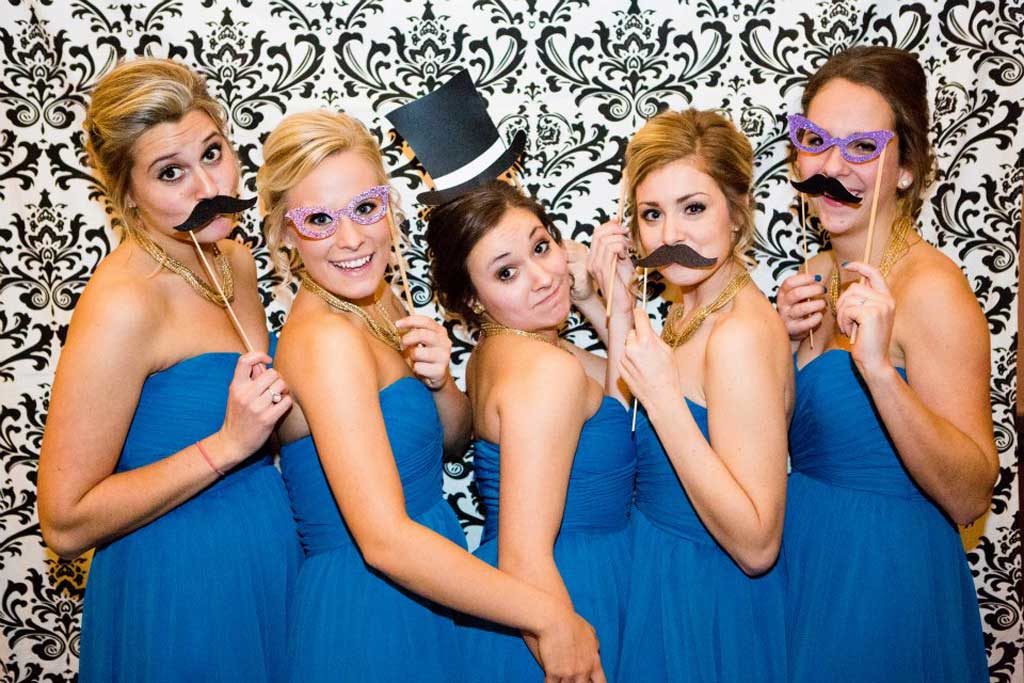 holding props bridesmaid photo ideas