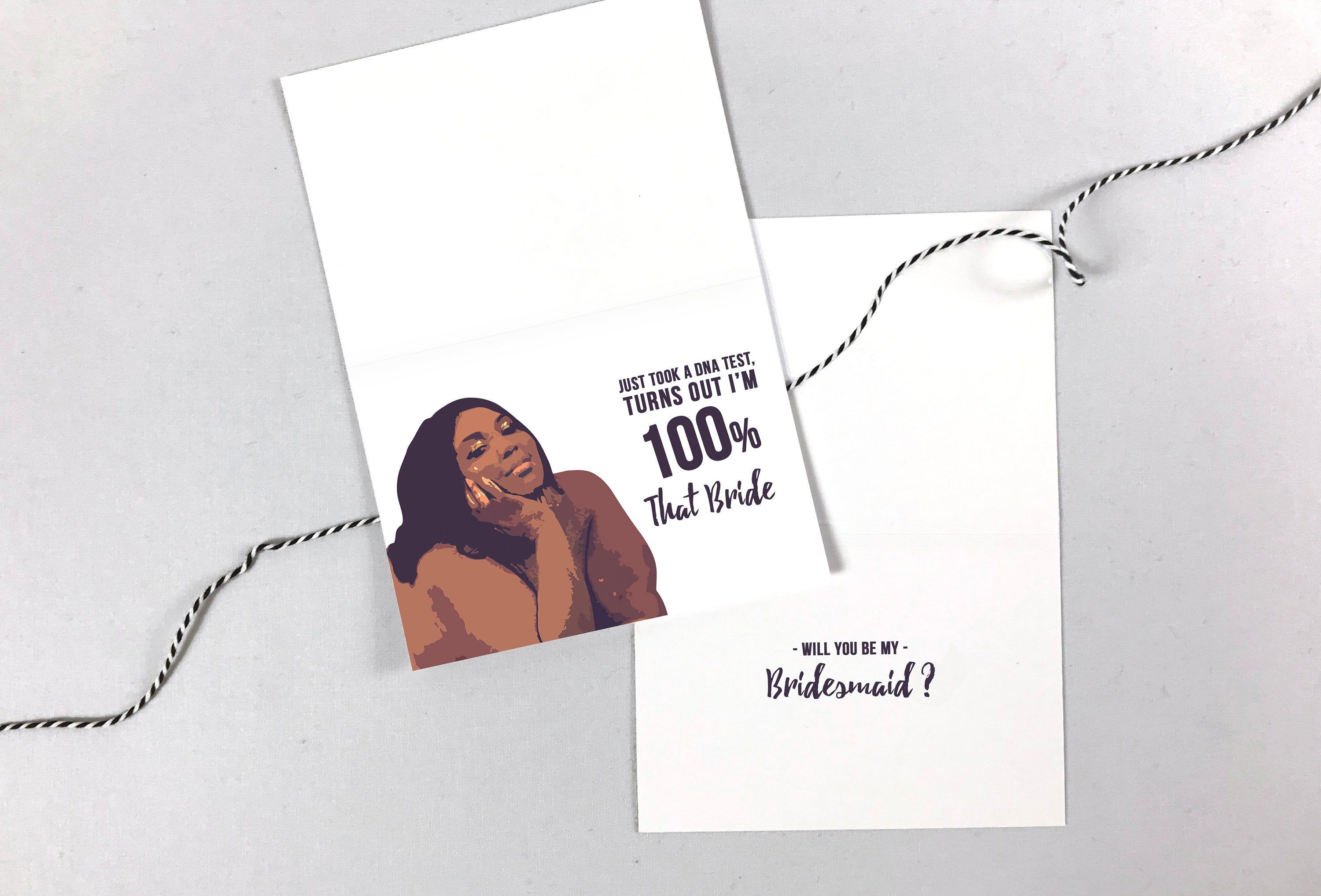 lizzo themed invitation card for Bridesmaid Proposal