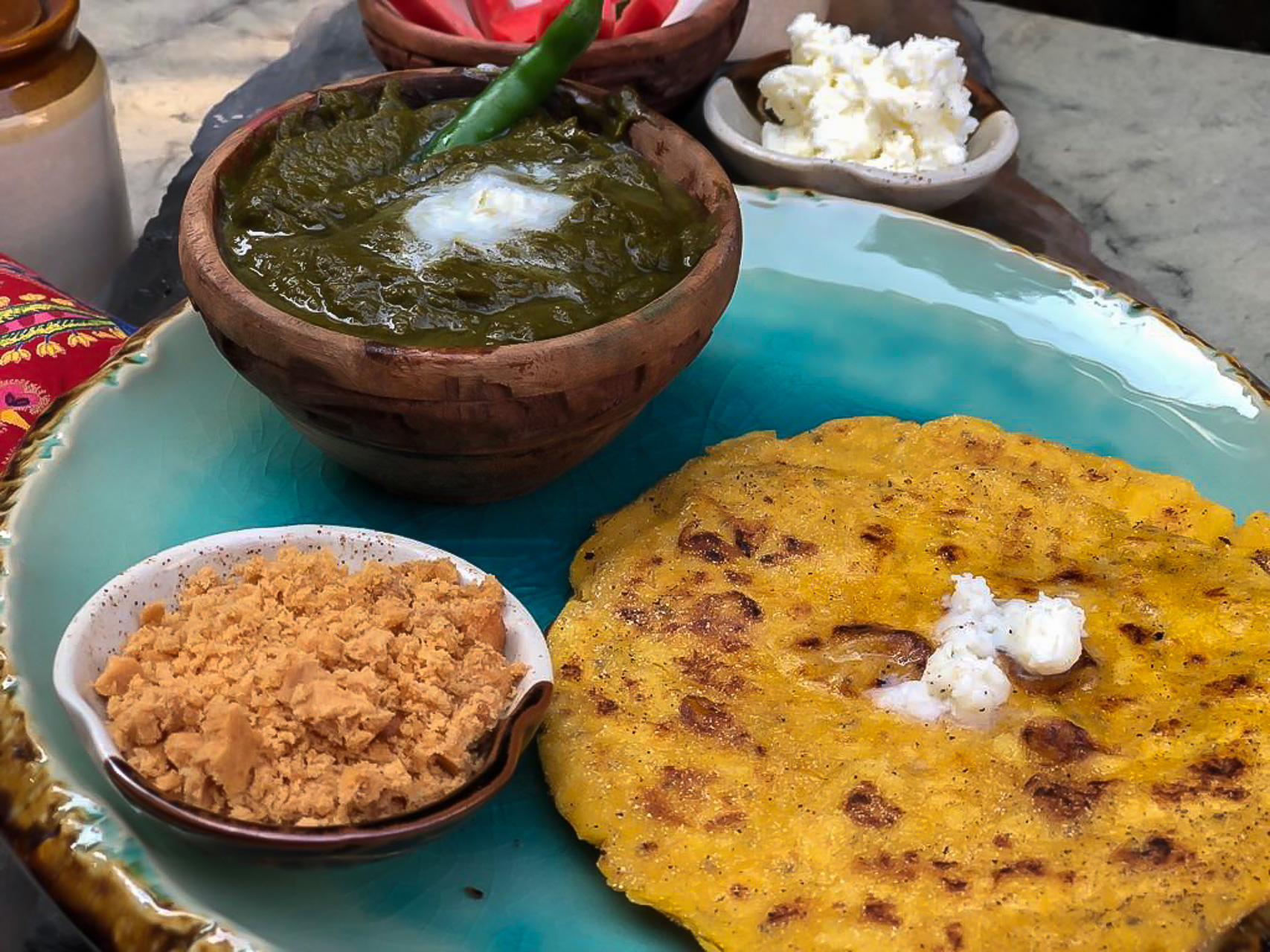 makki roti sarso saag veg menu for wedding