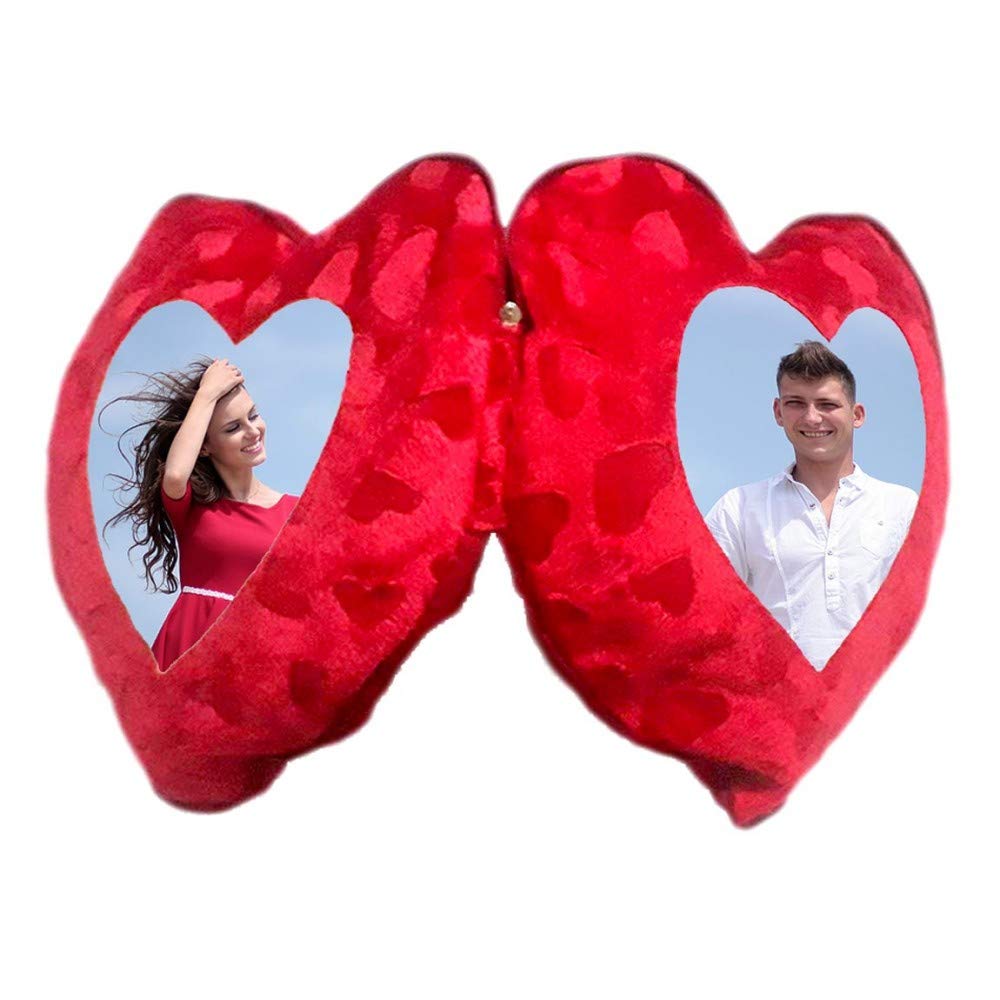 love heart photo cushion for first anniversary gift for wife