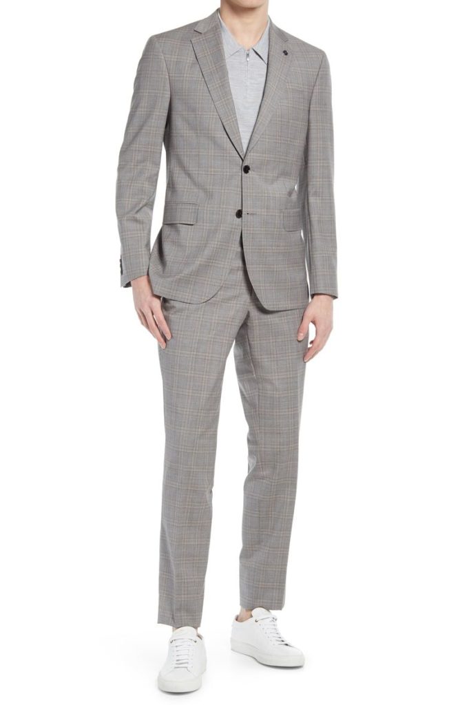 plaid groom suits for wedding