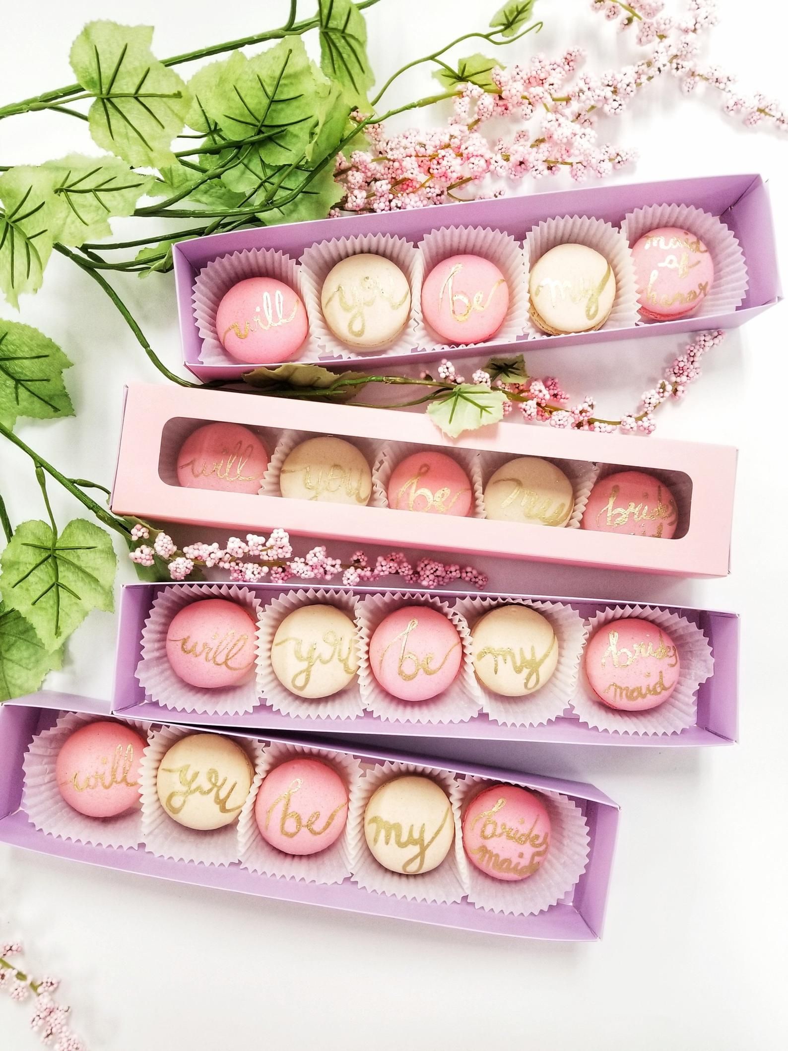 macaroon for Bridesmaid Proposal