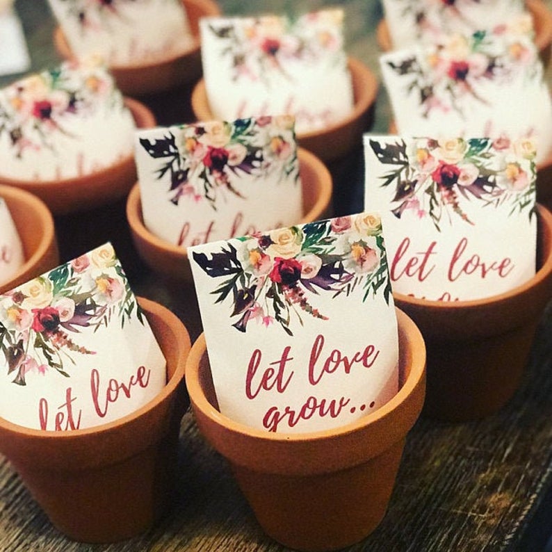 seeds as wedding party favor ideas