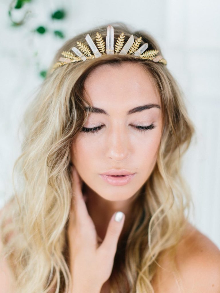 sunflower tiara bridal crown for wedding