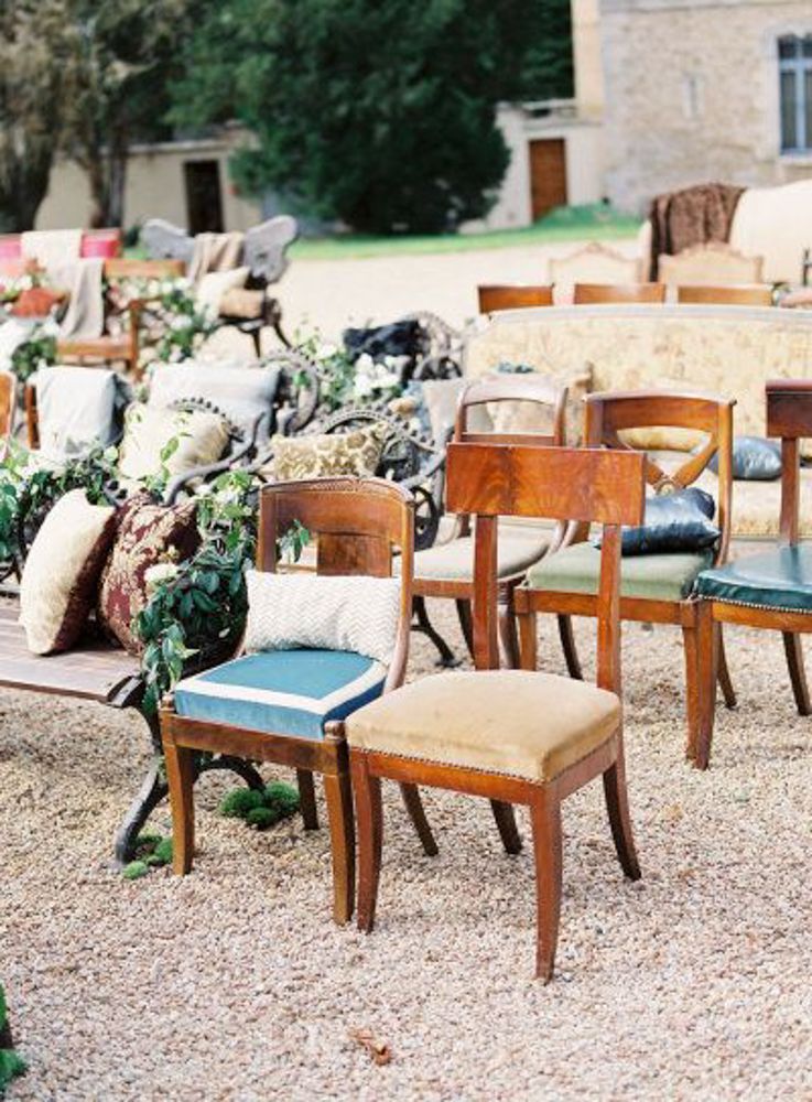 wedding ceremony seating for boho wedding ideas