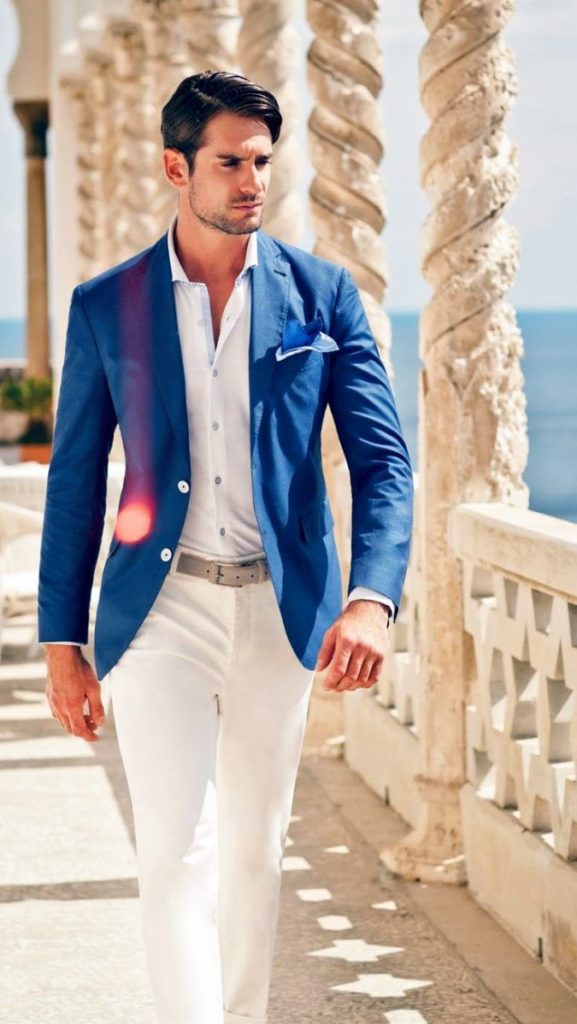 Blazer Suits as men’s Wedding Guest Outfits 2021