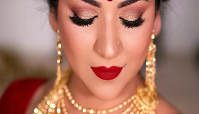 bengali bridal eye makeup