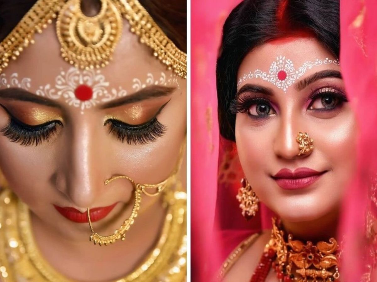 bengali bridal chandan design