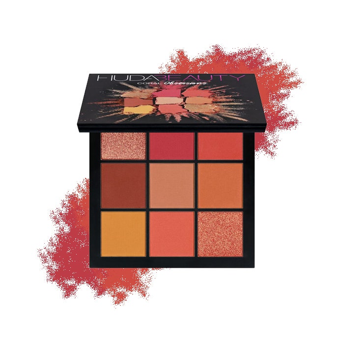 huda beauty coral obsessions eyeshadow palettes for bride