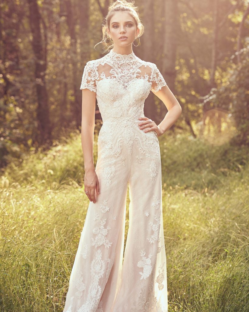 lace jumpsuit as bridal pantsuits and jumpsuits