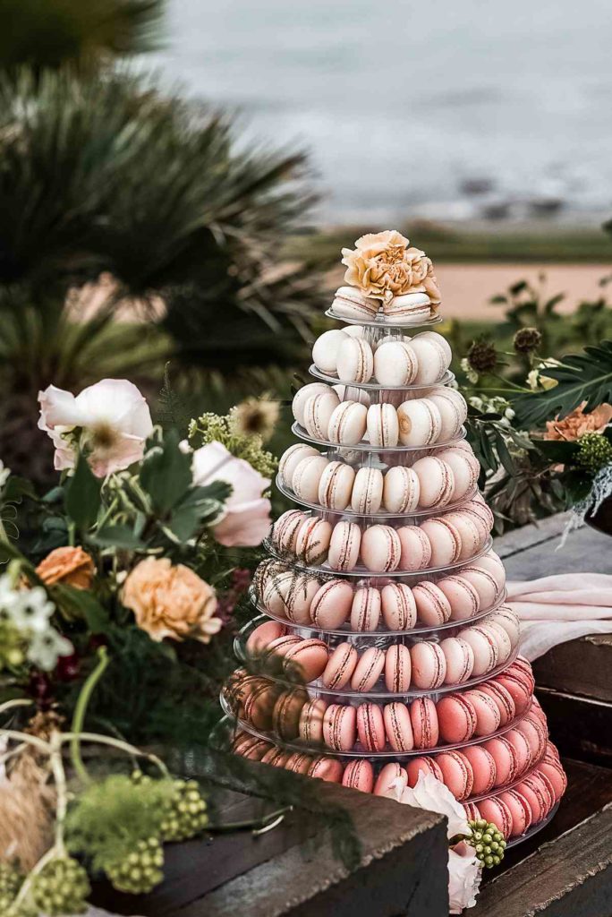 macaron tower unique engagement cake designs