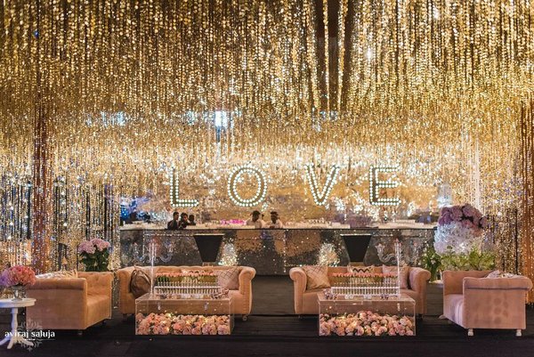 Gold and Glitzy Backdrop