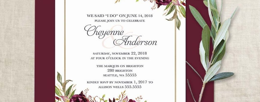 Floral Wedding Invitations