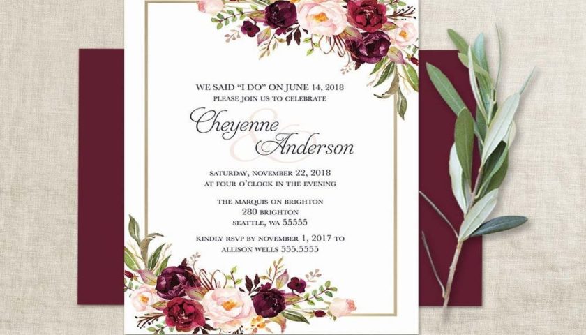 Floral Wedding Invitations