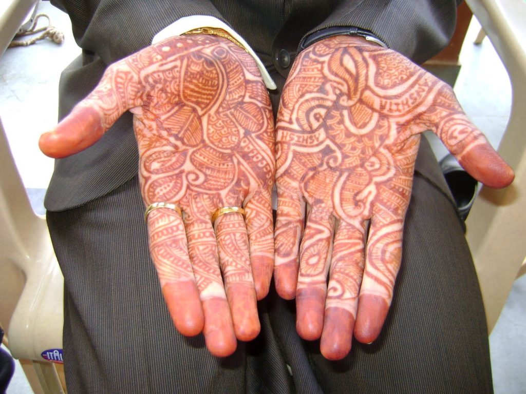 Full Palm Groom Mehandi Design