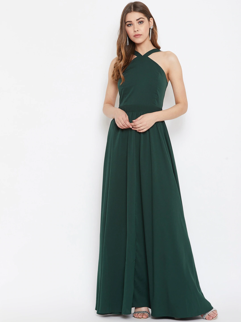 Emerald Maxi Dress For a Winter Wedding Guest Dresses