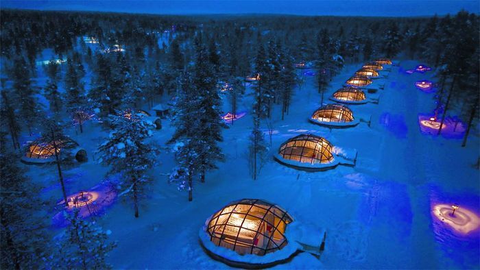 Romantic Date Inside Of An Igloo