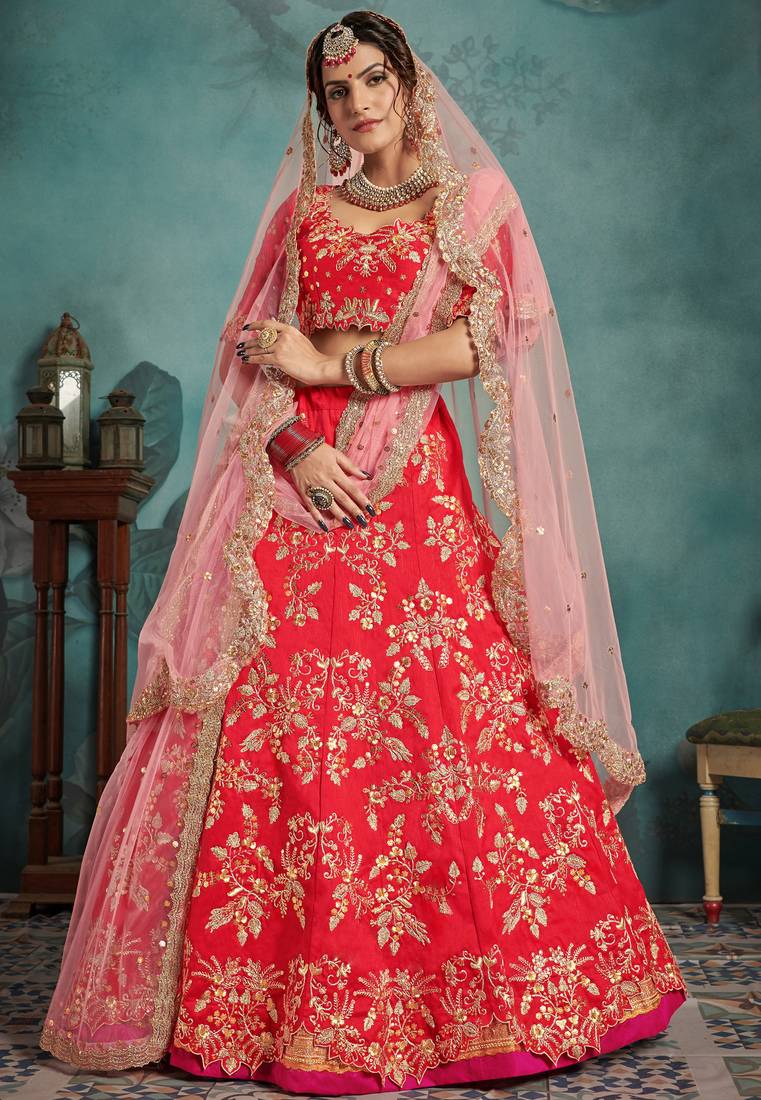 Zardosi Bridal Lehenga With Double Dupatta