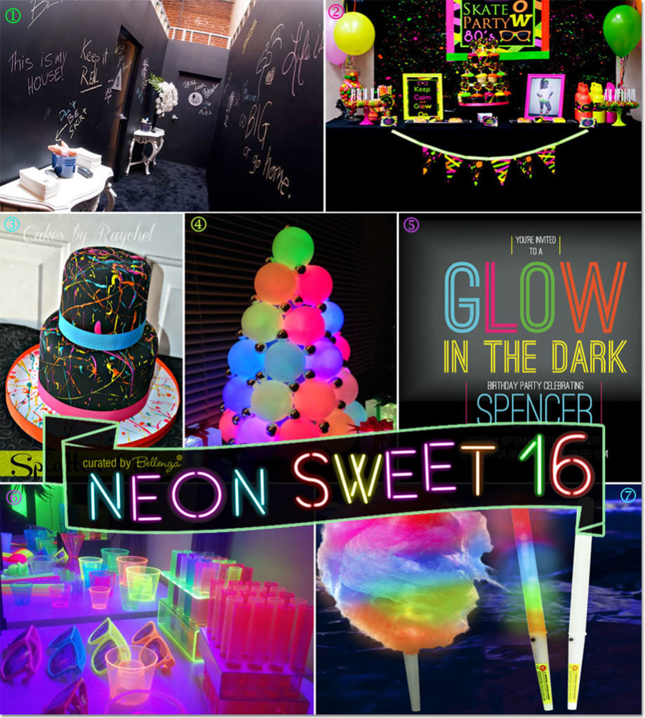 Neon Light Birthday Party Themes For Adults