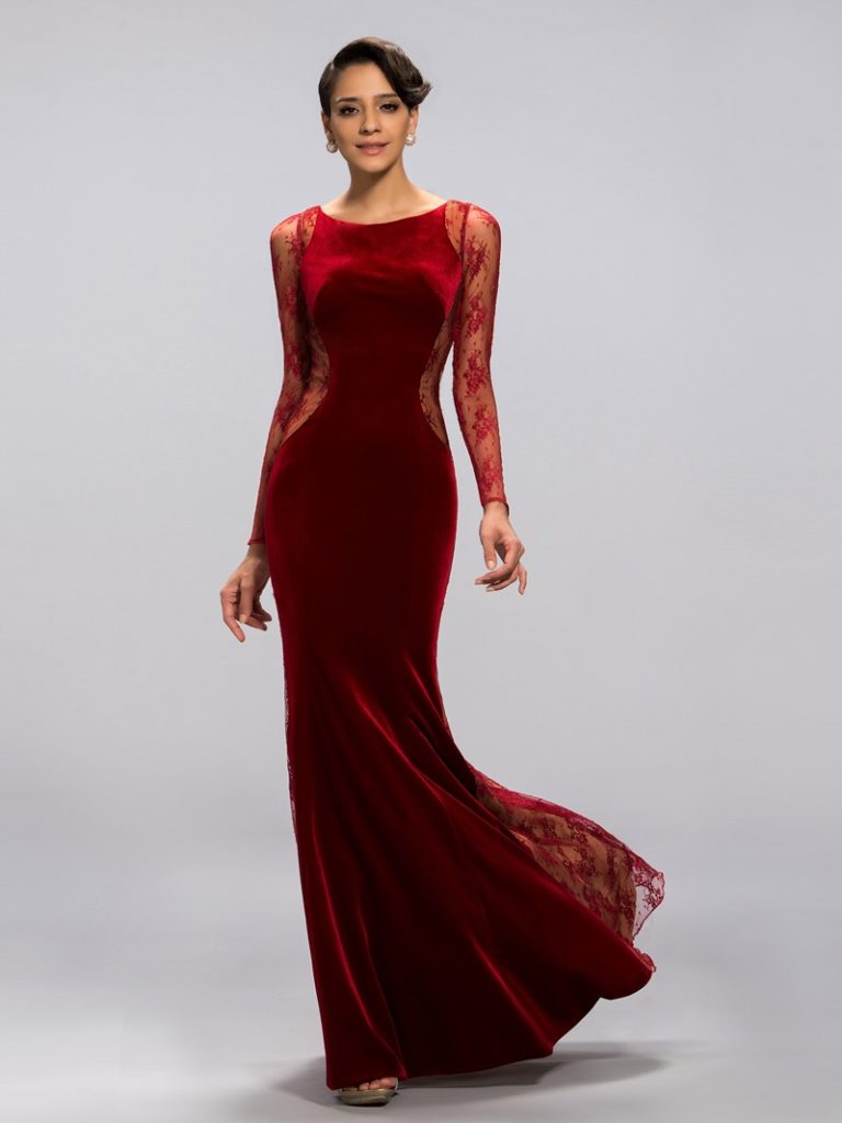 Velvet Maxi Dress For a Winter Wedding Guest Dresses