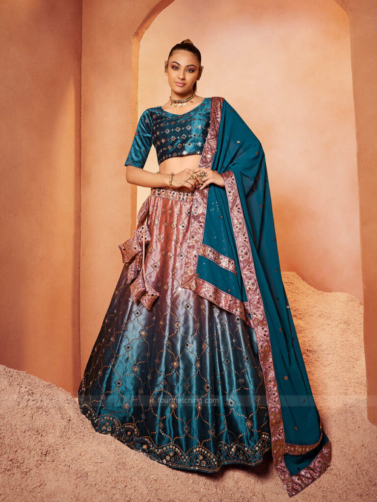 Lehenga Choli with Ombre Finish