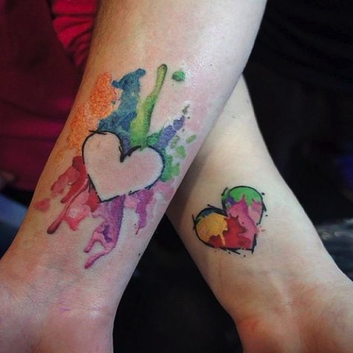 Lesbian Couple Tattoos