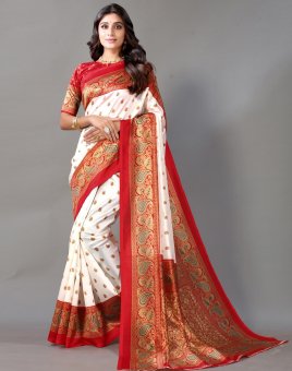 21. Printed Floral Designer Saree