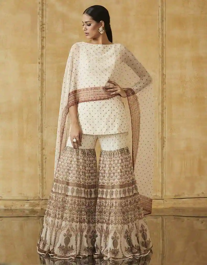 Sharara with a Cape Top