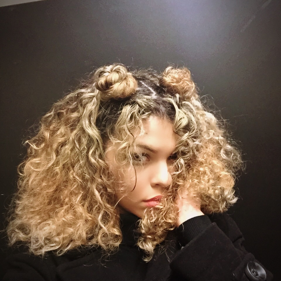 Curly Half Bun Hairstyles