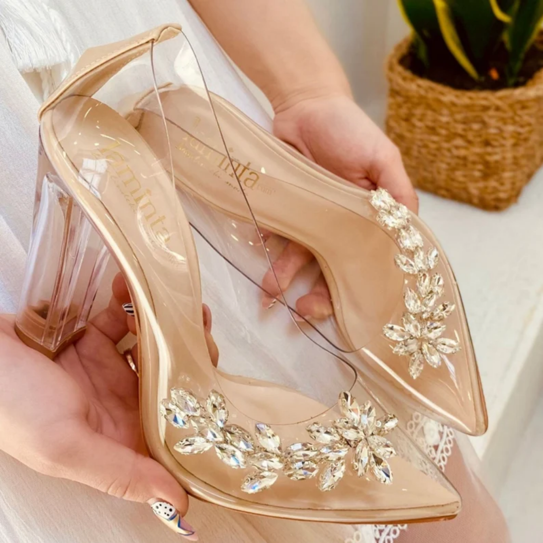 Princess Flower Heeled Shoes 