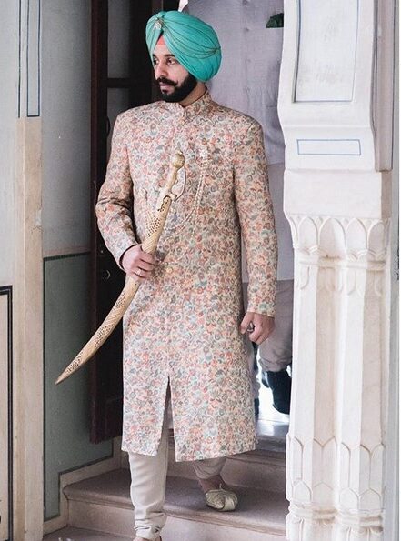  FLORAL SHERWANI