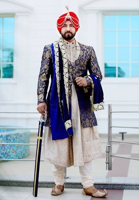 Jacket Sherwani For Punjabi Wedding