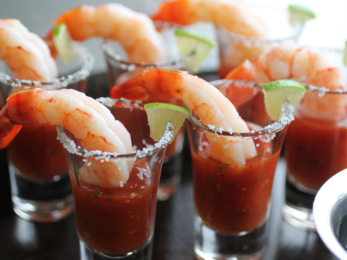 Wedding Appetizer Ideas Shrimp Cocktail Shooters