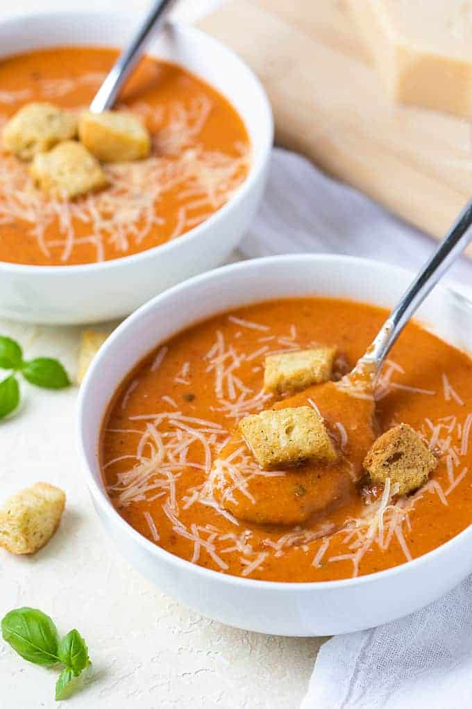 Wedding Appetizer ideas Tomato soup