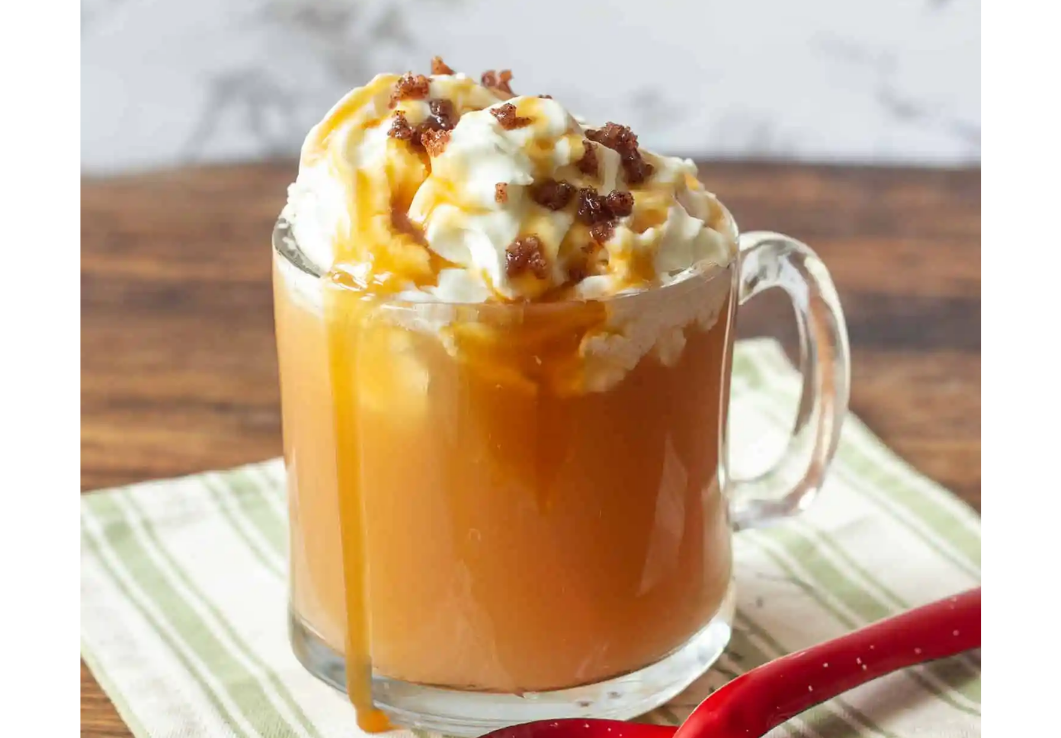 Hot Caramel Apple Cider Wedding Welcome Drinks