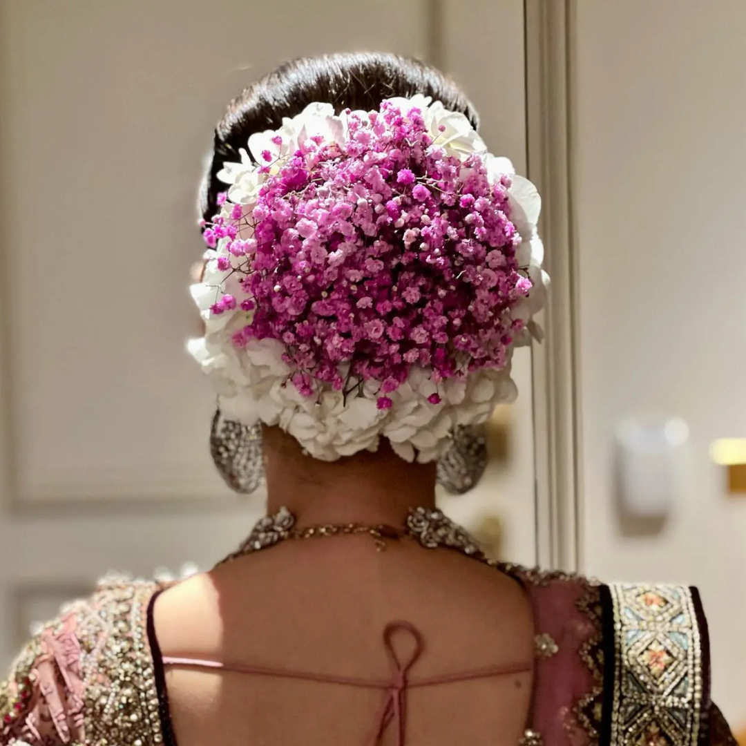 Mix Floral Bun For Bride