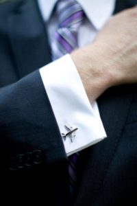 Aircraft Personalized Cufflinks For Groomsmen  