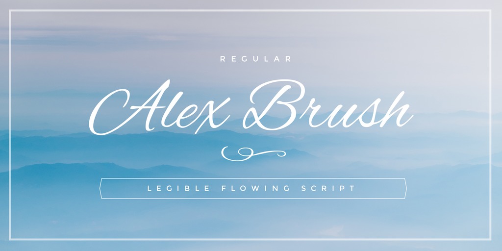 Alex Brush Wedding Fonts For Invitations