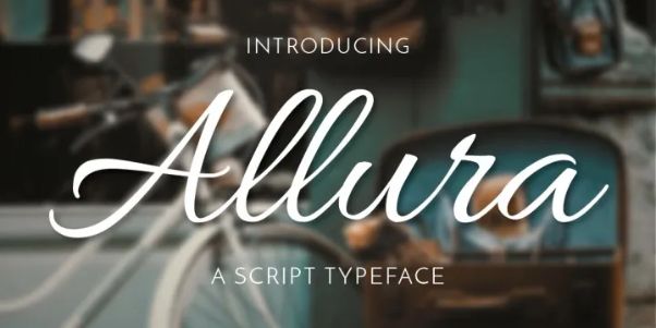 Allura Wedding Fonts For Invitations