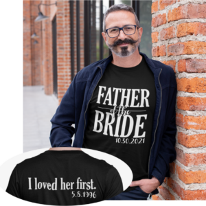 Cool Dad Tshirt as Father Of The Bride Gifts