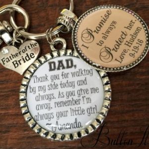 Father Of The Bride Gifts Wedding Keyrings